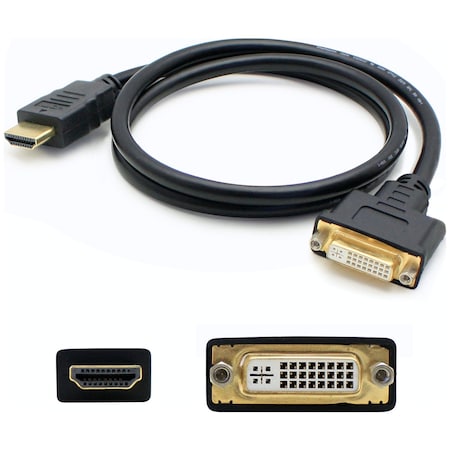 Add-On 3Ft Hdmi/Dvi-D M/F Black Adapter Cbl HDMI2DVIDMF3F
